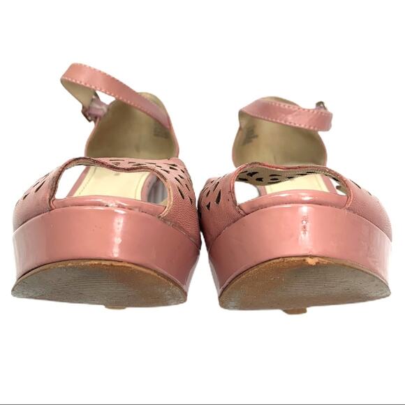 Anne Klein Women's Heels Spontayne Cutout Platform Ankle Strap Pink Rose Size 7M - Picture 6 of 9